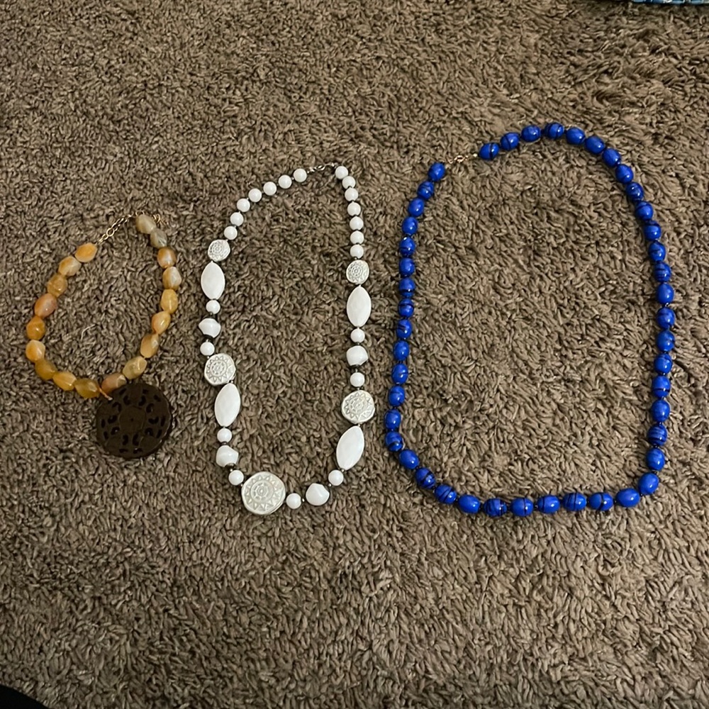 SET OF THREE VERY UNQIUE NECKLACES